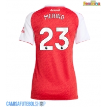 Camisa de time de futebol Arsenal Mikel Merino #23 Replicas 1º Equipamento Feminina 2025-26 Manga Curta